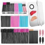 276 Pcs Disposable Makeup Applicators with Metal Makeup Spatula and Palette, Mascara Wands, Lip Brushes, Eyeliner Brushes, Makeup Hair Clips for Esthetician Supplies with Organizer Box