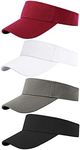 Cooraby 4 Pack Sports Visor Hats Ad