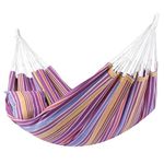 Slack Jack Hammock in a Bag Single, Jhula for Adults & Kids, Lightweight & Foldable, Polycotton Hanging Bed Swing for Camping, Garden, Balcony, Capacity Upto 110 Kgs, Free Hanging Accessory (Belize)