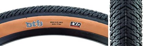 Maxxis DTH Bicycle Tyre with Folding Bead 26x2.30 EXO/Tan Wall