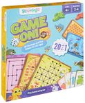 Bloomingo Board and Card Game - Game On! 20 in 1 Board Game - Ludo, Chess, Checkers and More - Educational Learning Toys for Fine Motor Skills and Cognitive Development - Birthday Gift for Kids