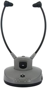 Funkkopfhörer Kabellos für TV – Senioren oder Hörverlust, 30 m Reichweite, Klangklarheit, Links-Rechts-Balance, 2,4 GHz, Optisch/RCA/3,5 mm für Samsung, LG, Sony Fernseher