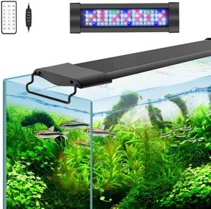 Lominie LED Aquarium Lights Planted Tank Freshwater Light，Full Spectrum 20W LED Fish Tank Light with Timer Controller for 42-62CM Fish Tank with Bracket,IP67 Waterproof. (G20 20W/42CM)