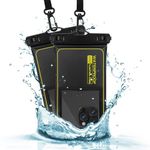 TAGVO Waterproof Phone Case - 2 Pack, IPX8 Universal Floating Waterproof Phone Pouch Dry Bag Underwater Phone Waterproof Bag in Large 6.9-inch for iPhone 15 14 13 12 11 Pro Max Samsung S24 S23 S22 etc