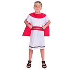 amscan 9906399 Boys Red Caped Caesar Toga Book Week Fancy Dress Costume Age 6-8 Years