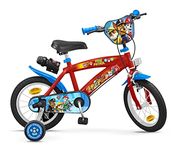 Toimsa 1474 Paw Patrol 14 Inch Kids Bike Bicycle with Training Wheel stabilisers, Red