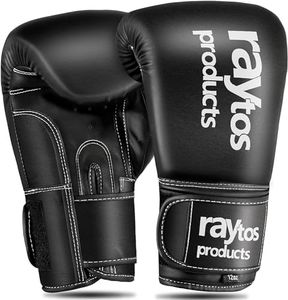 Raytos Boxing Gloves for Men & Women, Multi-Layered Training Sparring Gloves (8, 10, 12, 14, 16 Oz) for Boxing, Kickboxing, Muay Thai, MMA, Punch Bag Workout(Black, 14oz)