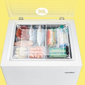 COMFEE' 99L Chest Freezer – Freestanding, Digital Control, White