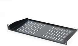 SimpleCord 2-Pack Rack Shelf Universal Cantilever Vented 1U Rack Tray for 19-inch Server Racks and Cabinets – Premium Heavy Duty Cold Rolled Steel Designed to Hold Network and AV Equipment