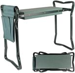 Gardening Kneeler, Stool, Foldable Seat with Thick Kneeling Pads and Pouch with Garden Tool Pockets