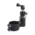 sukemichi for Gopro Mount with 360° Adjustable Spherical Head and Locking Knob, Compatible with UTV ATV Polaris Ranger 1.75-2 inch Roll Bar Go Pro Clamp Mount for Sports Camera Hero 9, 8/7/6/5, etc