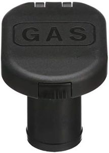 Seachoice 32061 Deck Mount Gas Fill Plate with Vent – Molded Black Plastic – Hinged Flip-Top Cap