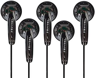 5 paia di auricolari IEM con filo, KBEAR Stellar cuffie in-Ear-Monitor con spina da 3,5 mm, suono stereo HiFi cancellazione del rumore comodo da indossare (trasparente nero, senza microfono)
