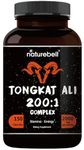 NatureBell Long Jack Extract As Tongkat Ali 200:1, 1000Mg Per Serving, 120 Capsules, Supports Energy, Stamina And Immune System For Men And Women, No Gmos