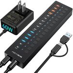 Powered USB 3.0 Hub, ACASIS 16 Port