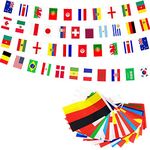 Oly Flags Bunting Flags,50M Oly Flags Oly 2024 Bunting Flag,200 World Country Flags,International World Flag Oly Flag Bunting Banner for Garden Bar Outdoor Oly Game 2024 Party Decorations