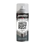 JENOLITE Directorust Spray Paint Satin Finish | SLATE GREY | 400ml | Direct To Rust Spray Paint For Metal | All-In-One Multi Surface Paint for Metal, Wood, Plastic, Ceramic | RAL 7031