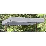 Gardenista Garden Swing Canopy Replacement | Water Resistant | Only For Outdoor Seat Hammock | Great for Sun Shade | 2 Seater (Only Canopy) (Grey)