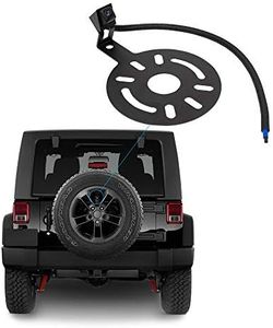 DYNAVISION CAMJP-0010 Lite Car Backup Reverse Rear View Spare Tire Mount Camera for Jeep Wrangler JK 2007-2018 Waterproof Removable Parking Guideline with Backup Camera Radio Video Input Cable