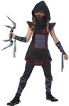 Girls Black Ninja Costume Medium