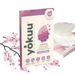 YOKUU Probiotic Laundry Sheets| 64 loads | Cherry Blossom Scented | Travel Washing Detergent| Eco Laundry Detergent Sheets