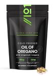 130mg Carvacrol – 153mg Oregano Oil – Cold-Pressed – 180 Count – World Highest Concentration (85%+ Carvacrol) – Contains 100% Greek Essential Oil of Oregano – by Alpha01