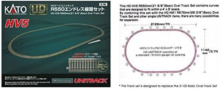 KATO HO Gauge HV-5 HO Unitrack R550 Endless Track Set 3-115 Model Train Rail Set