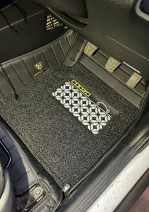 9D Premium Leatherette Car Foot Mat for Jeep Compass | Luxurious & Elegant Look | 100% Waterproof and Dust Proof | Custom Fitted 9D Car Floor Tray Mat - Full Black