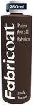 Fabricoat Fabric Paint for Furniture - Restore or Change The Color of Couches, Chairs, Upholstery, Soft Furnishings, Car Interiors, Clothing, & Footwear (8.5oz / 250ml, Dark Brown)