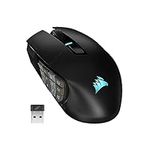 Corsair Scimitar Elite RGB Wireless MMO Gaming Mouse - 26,000 DPI - 16 Programmable Buttons - Up to 150hrs Battery - iCUE Compatible - Black