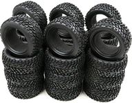 hobbysoul 24pcs 1/10 Rally on Road Tires Tyres Fit RC 1:10 Touring On Road Car Wheels Rims