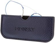 DIDINSKY Armless Reading Glasses for Men and Women. Blue Light Blocking Computer Readers. Unbreakable pocket-size Anti Glare Glasses. Blue +2.0 - HERMITAGE ROUND