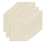 Orgthin Carpet Tiles Peel and Stick, Self Adhesive Carpet Floor Tile 12” x 12”, White Soft Padded Flooring Sticker, Home Decor for Bedroom Living Room Office, 30 Tiles per Box, 30 sq ft per Box