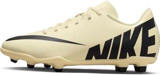 NIKE Unisex Kids Vapor 15 Club Soccer Shoe, Lemonade Black, 4.5 UK