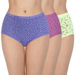 Amante Print High Rise Full Coverage Full Brief Panties (Pack of 3)