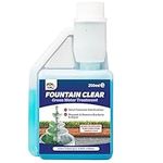 HYDRA Fountain Clear Water Feature Cleaner | 250ml Treats 7,500L Highest Dilution Rates - Water Feature Treatment Keeps Water Crystal Clear from Algae, Cleans Water & Biofilm Build-up