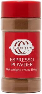 Civilized Coffee Espresso Coffee Powder for Baking & Smoothies, Non-GMO Colombian Coffee, Medium Roast, Fine ground (1.75 oz) (1)
