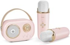 PRUNUS Mini Karaoke Machine with 2 