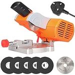 SI FANG Benchtop Mini Miter Cut-Off Saw Kit , Adjustable Max 45° Mini Table Saw /Chop Saw /Plastic Metal Carbon Arrow Cutter Bench Saw, for Cutting Brass, Steel, Wood, Miniature Model Making, DIY