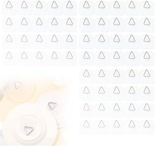 Wall Plate Hangers for Display, Invisible Adhesive Plate Hangers Picture Hanging Vertical Hooks for Decorative Plates, Photo Frames, Paintings and Art Plate Hangers for The Wall (60pcs)