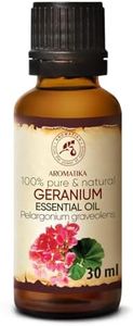 Olio Essenziale di Geranio Bourbon 30ml - Pelargonium Graveolens - Madagascar - 100% Puro & Naturale Rose Geranium per Bellezza - Aromaterapia - Bagno Aromatico - Profumo Ambientale