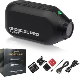 Drift Ghost XL Pro - 4K Action Camera, Image Stabilization, Waterproof, Rotatable Lens, Dashcam Mode, Livestreaming, Clone Mode, 7hr Battery Life at 1080P & 4.5hr Battery Life at 4K (XL Pro)