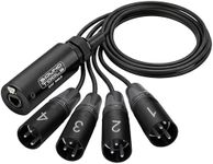 SoundTools CAT Tails Male – 4 Channel Male XLR to RJ45 Adapter – Analog Audio Over CAT5e/6/7 – Neutrik Connectors – Mogami AES3 Grade Cable – Durable Aluminum Housing for Stage, Studio & Live Sound