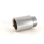 30mm Rigid Radiator Valve Extension 1/2 BSP - Chrome Plated