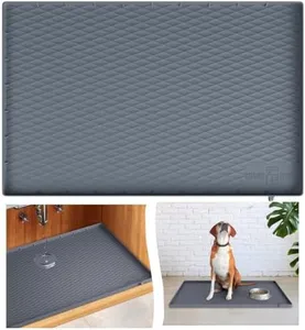 Premium Quality Under Sink Mat for Kitchen Waterproof 34" x 22" Silicone Under Sink Tray for Kitchen & Bathroom - Heavy Duty Kitchen Cabinet Organizers and Storage Sink Drip Tray