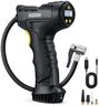 AstroAI Car Tyre Inflator Air Compressor, USB Rechargeable Battery Cordless Tyre Inflator, 150PSI Portable Handheld Tyre Pump Digital with Torch and 4 Adaptors for Car, Motorcycle Bike, Ball