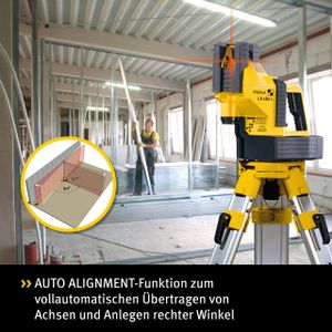 Stabila LA180L Laser Level – Self-Leveling, Red Beam