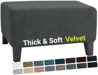 MAXIJIN Velvet Ottoman Slipcover Sm