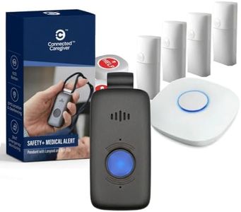 Safety+ Ultra StackCare Combo 4G Medical Alert System, Fall Detection, GPS Location, 24/7 Monitoring, Lightweight-Call to Activate Wireless Call Button, Personal Safety, Wearable Panic Button