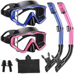 Aqua A Dive Sports Snorkeling Gear Snorkel mask Scuba Set Scuba Diving mask Snorkeling Gear Swimming Goggles Snorkeling Set Swim Dive mask